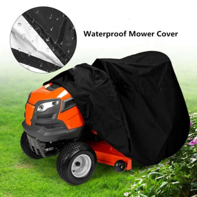 Bgsha Riding Lawn Mower Cover, Waterproof Tractor Cover Fits Decks up to 54\" Weather Waterproof Protection Covers for Rider Garden Tractor 54.6 x 25.74 x 35.49in
