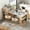 Natural, variant on Yoneston 59.5" Kitchen Island with Extendable Dining Table and Double-Sided Storage, Kitchen Storage Table with Power Outlet and 2 Drawers for Kitchen Dining Room, Natural