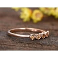 thumbnail image 7 of 0.25 Carat Citrine Floral Wedding band bridal ring stacking matching band promise ring with 18k Gold Plating, 7 of 7