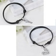 thumbnail image 2 of 1 Pair Wrap Bracelets Stylish Key and Lock Pendants Engraved Bracelets Couple Bracelets, 2 of 5