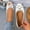 White, variant on Womens Peep Toe Flats Bow Decorated Low Heel Breathable Comfortable Slip On Shoes Retro Outdoor Versatile Driving Flats White 7.5
