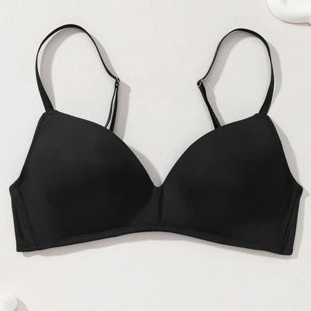 Babcutegg Womens Bra Lightweight Padded High Support Wireless Womens Underwear Black Size M