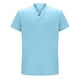 thumbnail image 5 of Camiseta retro de manga corta con cuello en V para hombre: color liso con diseño de corbata, ligera para todas las estaciones, corte holgado en el pecho y la cintura, 5 of 8