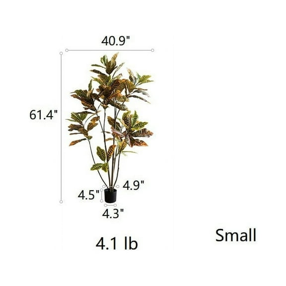 Large Leaf Artificial Croton Tree