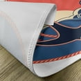 thumbnail image 5 of Ambesonne Nautical Place Mats Set of 4, Sea Waves at Sunset, Standard Size, Red Blue Yellow, 5 of 6