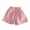 Pink, variant on Paiwinds Girls Summer Fashion Solid Color Loose Wide Leg Shorts Soft Cotton Elastic Waist Casual Kids Pants
