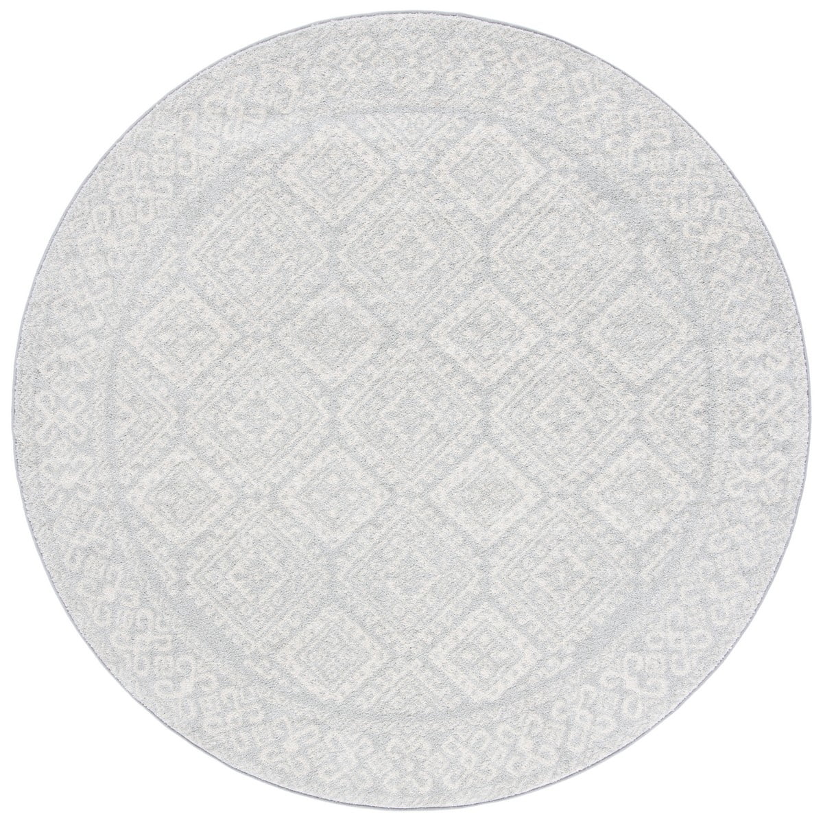 SAFAVIEH Tulum Ophelia Bordered Geometric Area Rug, 10' x 10' Round