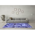 thumbnail image 3 of Ahgly Company Indoor Rectangle Patchwork Blue Transitional Area Rugs, 3' x 5', 3 of 4