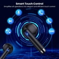 thumbnail image 2 of Wireless Earbud Bluetooth 5.0 Headphones with Charging Case for TCL 20S Stereo in-Ear Headset, HD Sound Quality Built in Mic Touch Control - Black, 2 of 5