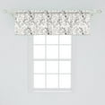 thumbnail image 2 of Ambesonne Botanical Window Valance, Fluffy Plant Outlines Art, 42" x 18", Dark Brown and Pale Brown, 2 of 3