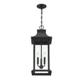 thumbnail image 3 of Hancock 3-Light Outdoor Hanging Lantern in Matte Black, 3 of 5