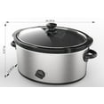 thumbnail image 6 of Mainstays 6 Qt Manual Slow Cooker, Stainless Steel, 6 of 8