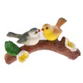 thumbnail image 4 of Juego de 2 piezas de resina con decoración detalda de adornos de jardín de Siderosphere 4 Sunnimix Pájaros colgantes decorativos, 4 of 7