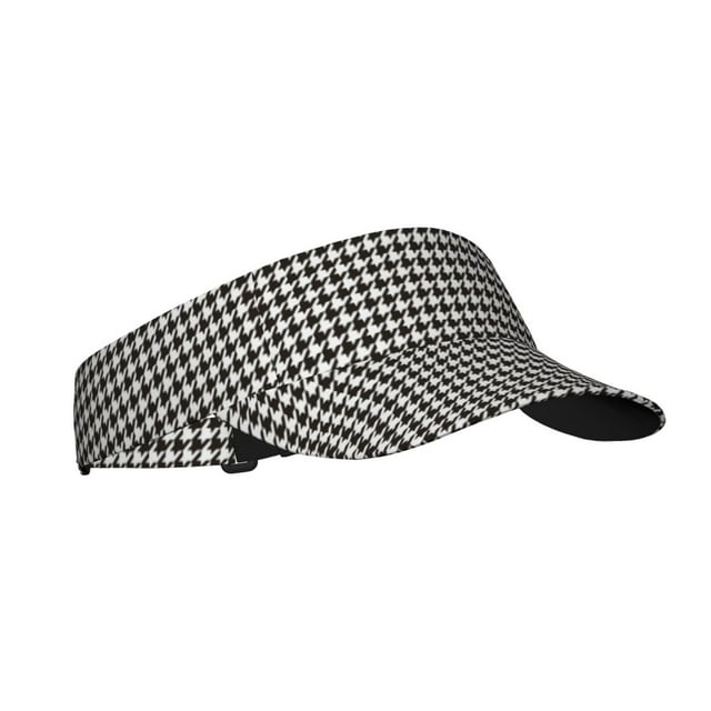 Balery Houndstooth Black And White Gorra deportiva con visera ajustable para mujer y hombre (talla única)