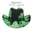 thumbnail image 3 of New Color Cowboy Hat Western Cowboy Hat Green Imitation Wool Hat, 3 of 5