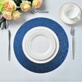 thumbnail image 5 of Coolnut Blue Colorful Background Round Placemats, Washable, Indoor & Outdoor Tablemat Home Decor Gifts, 5 of 7