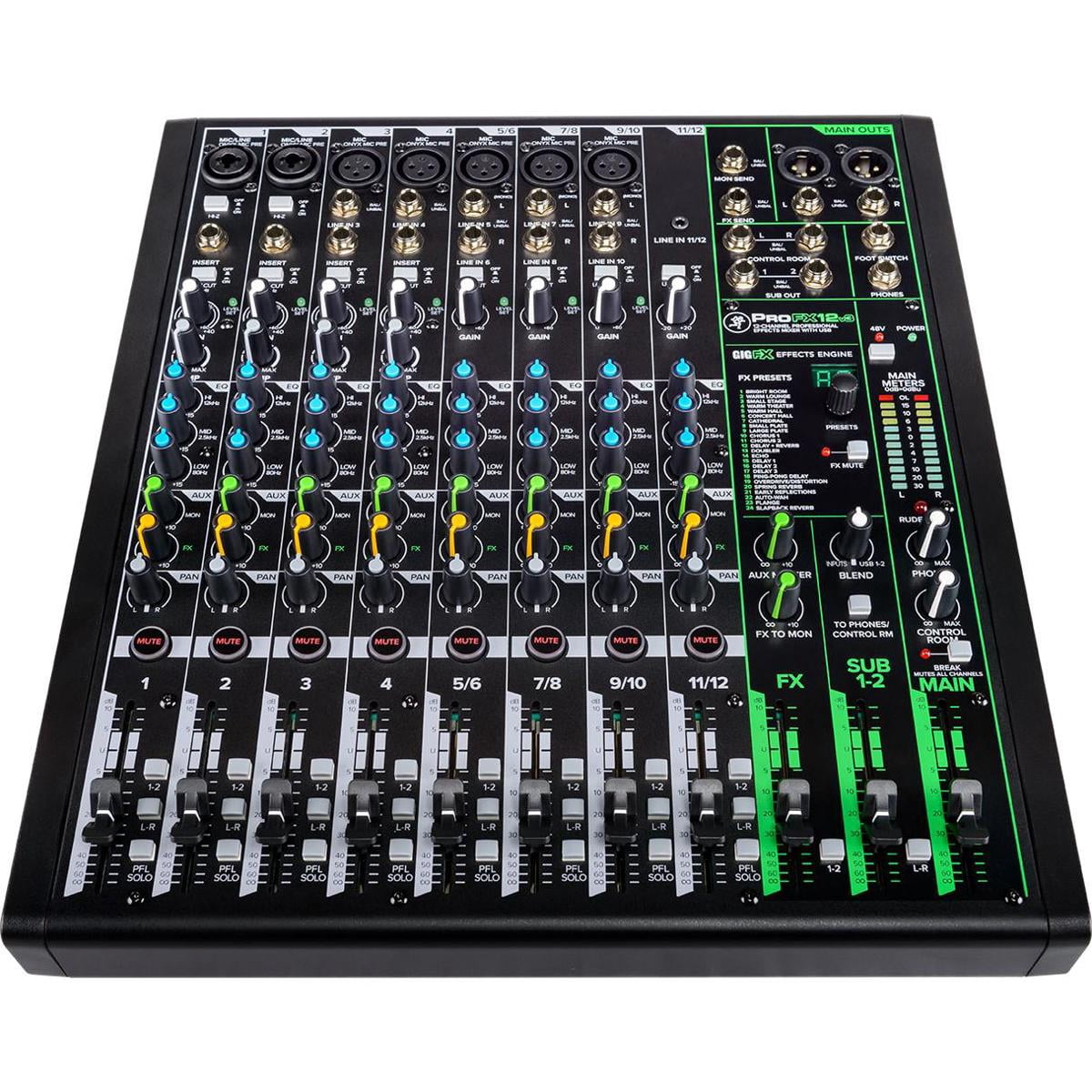 Mackie 1105197 Mackie PROFX12V3 12 Channel Professional Effects Mixer with USB