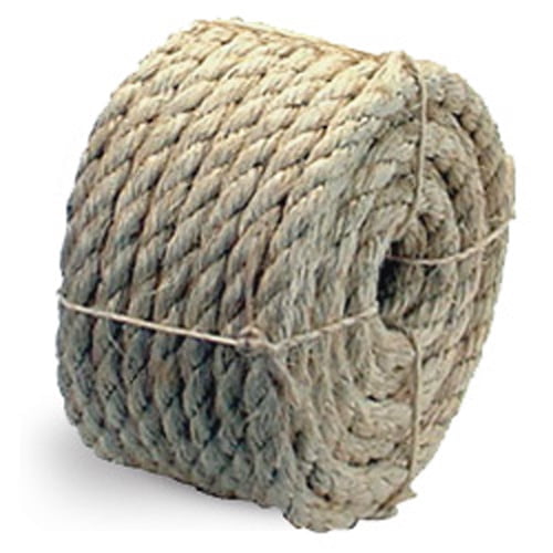 CWC 3Strand Sisal Rope 3/8" x 100 ft., Natural (Pack of 24 rolls