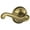 Antique Brass, variant on Schlage Lock Company Flair Left Handed Lever Non-Turning Lock, Bright Chrome (F170 FLA 625 LH)