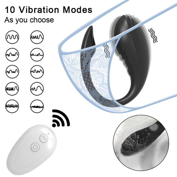 XBONP Wearable Panty Vibrator with APP Remote Control, G-spot Bullet Vibrator Clitoral Stimulator Sex Toys for Women,Black