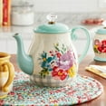 thumbnail image 3 of The Pioneer Woman Sweet Romance Blossom White 1.48-Quart Tea Pot, 3 of 9