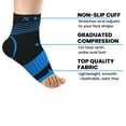 thumbnail image 3 of V-Striped Support Ankle Compression Pain Relief Recovery Sleeves (1-Pair), 3 of 5
