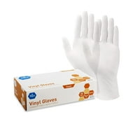 MEDPRIDE Disposable Vinyl Gloves Non-Sterile Powder & Latex Free Gloves, 4.3 mil 100-Pack Small
