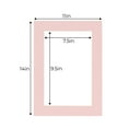 thumbnail image 3 of Soft Pink Acid Free 11x14 Picture Frame Mats with White Core Bevel Cut for 8x10 Pictures - Fits, 3 of 4