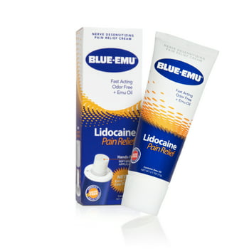 Blue-Emu Lidocaine Pain  Cream, OTC Lidocaine Cream, 2.7 oz