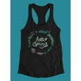 thumbnail image 3 of Hello Spring Doodle Tank Women -Image by Shutterstock, Female x-Small, 3 of 4