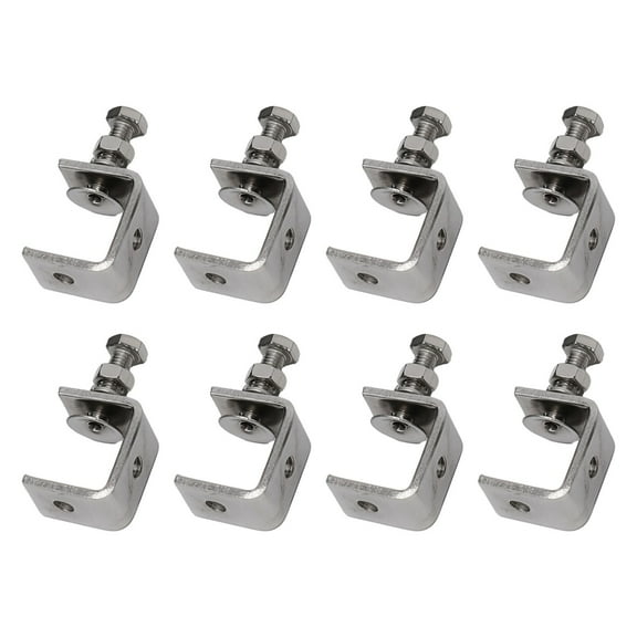 Sturdy C Clamps with M8 Threaded Holes Rust Proof Stainless Steel Construction