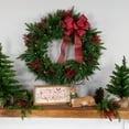 thumbnail image 3 of Northlight Real Touch™️ Pre-Lit Rosemary Emerald Angel Pine Artificial Christmas Wreath - 30" -, 3 of 8
