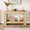 Wood color 47", variant on MAROUTE Farmhouse Console Table, 2-Tier Wooden Shelf, Rustic, for Living Room Hallway Entryway, 63" Antique White