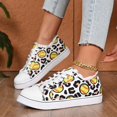 thumbnail image 2 of Women Baseball Print Shoes Canvas Sneakers Trendy Casual Walking Shoes, 2 of 9