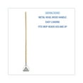 thumbnail image 5 of Boardwalk BWK601 Quick Change 0.88 in. Diameter x 54 in. Metal Head Wooden Mop Handle - Junior, Natural, 5 of 6
