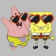 thumbnail image 2 of Girl's SpongeBob SquarePants Small Patrick in Heart-Shaped Sunglasses  Graphic Tee Athletic Heather Medium, 2 of 5