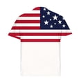 thumbnail image 5 of BRGZLK Mens Golf Shirts 250 Anniversary USA Shirt Summer Trendy Short Sleeve Turn-Down Collar Tees Loose Fit Patriotic Tops White A 3XL, 5 of 5
