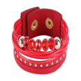 thumbnail image 1 of Accesorios de joyería brillar Pulsera de cuentas acrílicas de terciopelo para mujer y niña rojo, 1 of 3