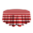 thumbnail image 4 of Christmas Round Tablecloth 70x70in(178x178cm) – Waterproof Polyester Table Cover with Full Print Design, Wrinkle Resistant & Washable for Kitchen Dining Party Decor, 4 of 5