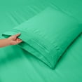 thumbnail image 3 of Clara Clark Split King Size Bed Sheets Set for Adjustable Beds - Deep Pocket 5 Piece - 1800 Hotel Luxury Soft Double Brushed Microfiber, Mint, 3 of 7