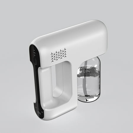 

Atomizer USB Rechargeable Mist Sprayer 380ml Adjustable Atomizer Automatic Handheld Mist Spraying Machine White