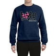 thumbnail image 2 of Wild Bobby, Loved John 3:16 Inspirational/Christian Unisex Crewneck Graphic Sweatshirt, Vintage Heather Navy, Small, 2 of 6