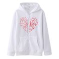 thumbnail image 2 of Vedolay Hoodies Women Women's 2023 Casual Long Sleeve Crew Neck Relaxed Fit Pullovers Sweatshirts,White L, 2 of 3
