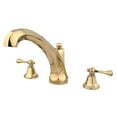 thumbnail image 3 of Kingston Brass Roman Tub Faucet, Oil Rubbed Bronze, Deck Mount KS4325BL, 3 of 4