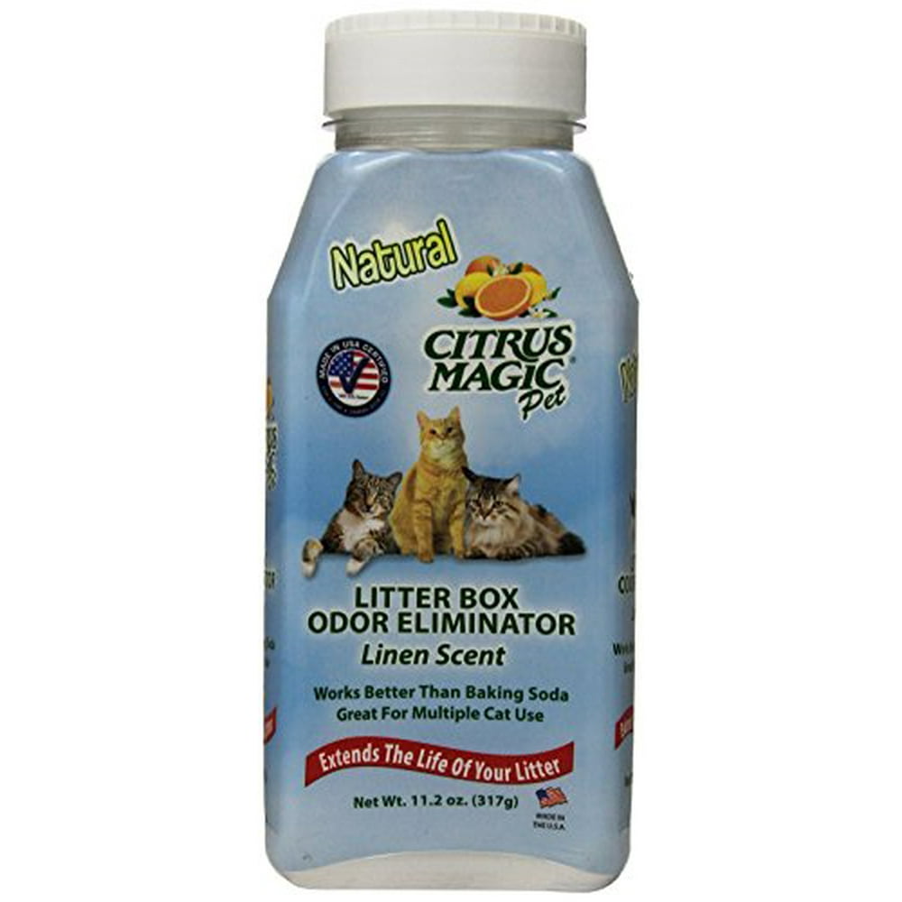 Citrus Magic Litter Box Odor Eliminator Shaker Bottle, 11.2Ounce, Linen