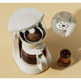 thumbnail image 2 of Cafetera SAPOUDR CM6633 American Style Drip White, 2 of 5