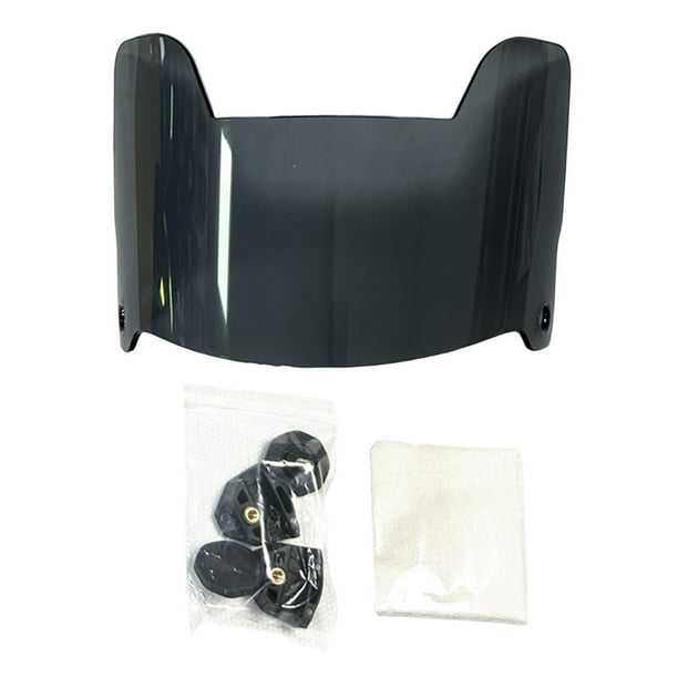 Visera de casco de fútbol americano resistente a arañazos, repuesto para protector bucal. Negro