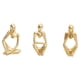 thumbnail image 1 of Matsuzay Estatuilla de pensador de resina, regalo exquisito para amantes del arte, materiales, figuras abstractas, estatua de pensador Decoración del hogar oro, 1 of 6