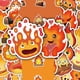 thumbnail image 3 of Stickers Flames, vinilo impermeable, estilo anime, 54 unidades/lote, 3 of 5