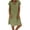 Green, variant on Cotton Linen Dresses for Women,2024 Spring Summer Elegant Trendy V Neck Short Sleeve Midi Dress,Casual Plain Beach Dress Black S